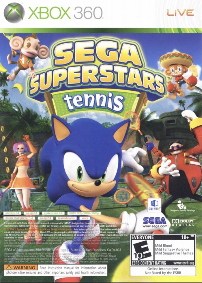 Sega Superstars Tennis and Xbox Live Arcade Combo for Xbox 360