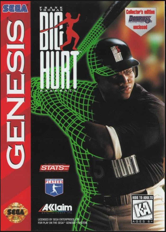 Frank Thomas Big Hurt Baseball for Sega Genesis