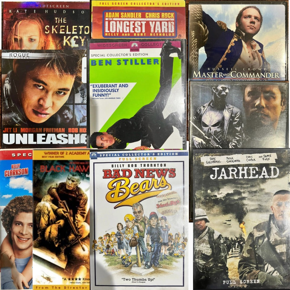 Multi Genre DVD Bundle (10 DVD's)