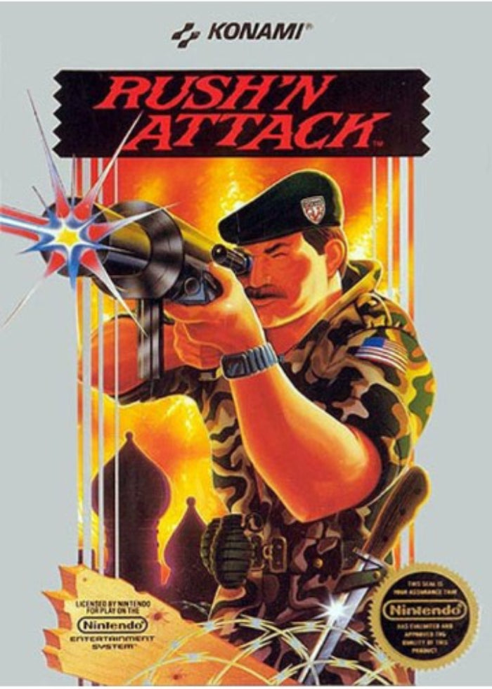 Rush N Attack for Nintendo entertainment system NES