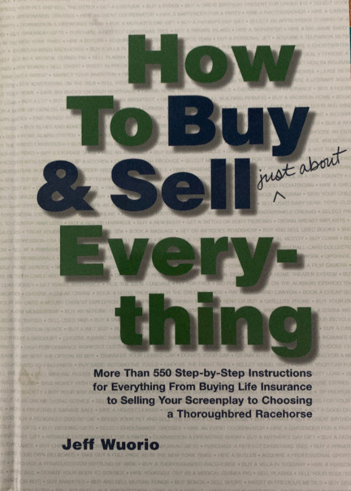 how to buy and sell just about everything book