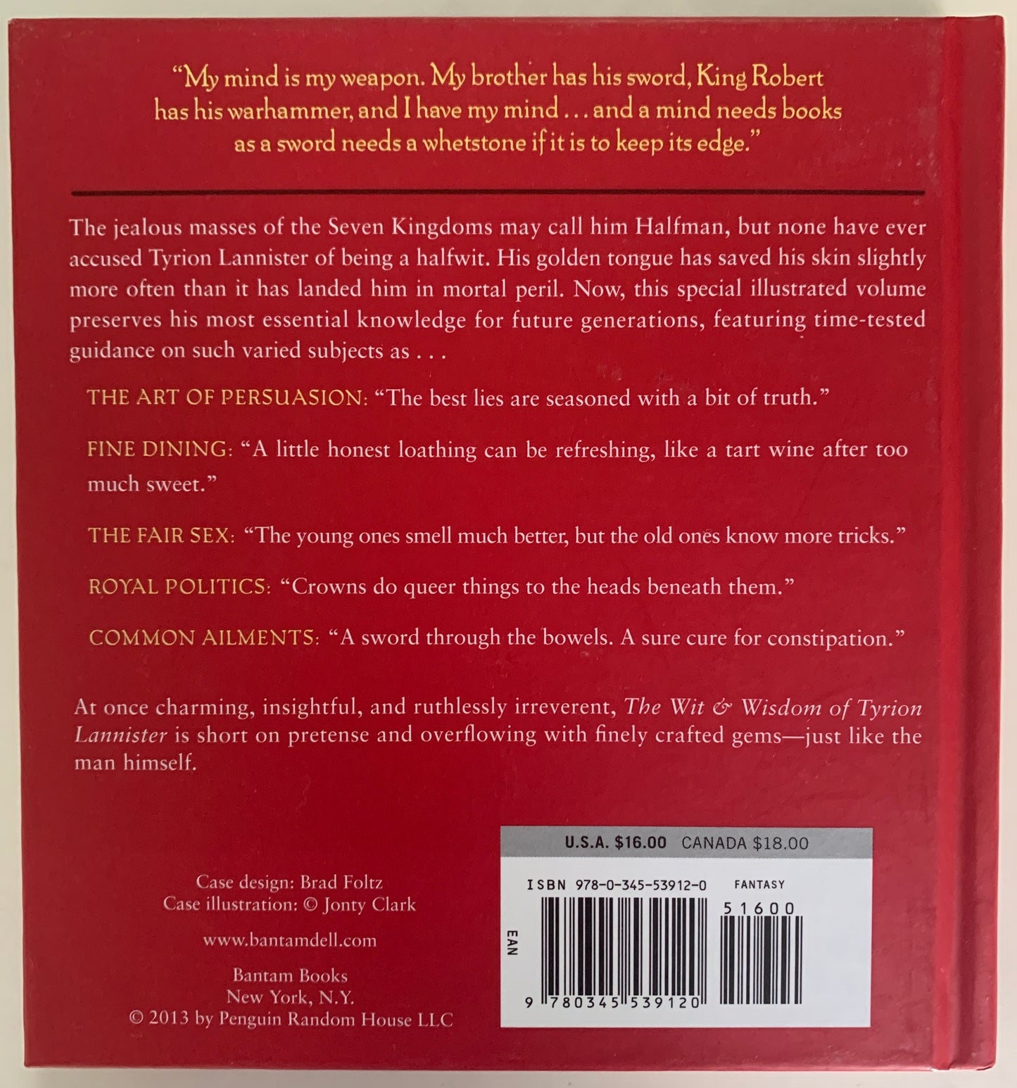 The Wit & Wisdom of Tyrion Lannister (New)