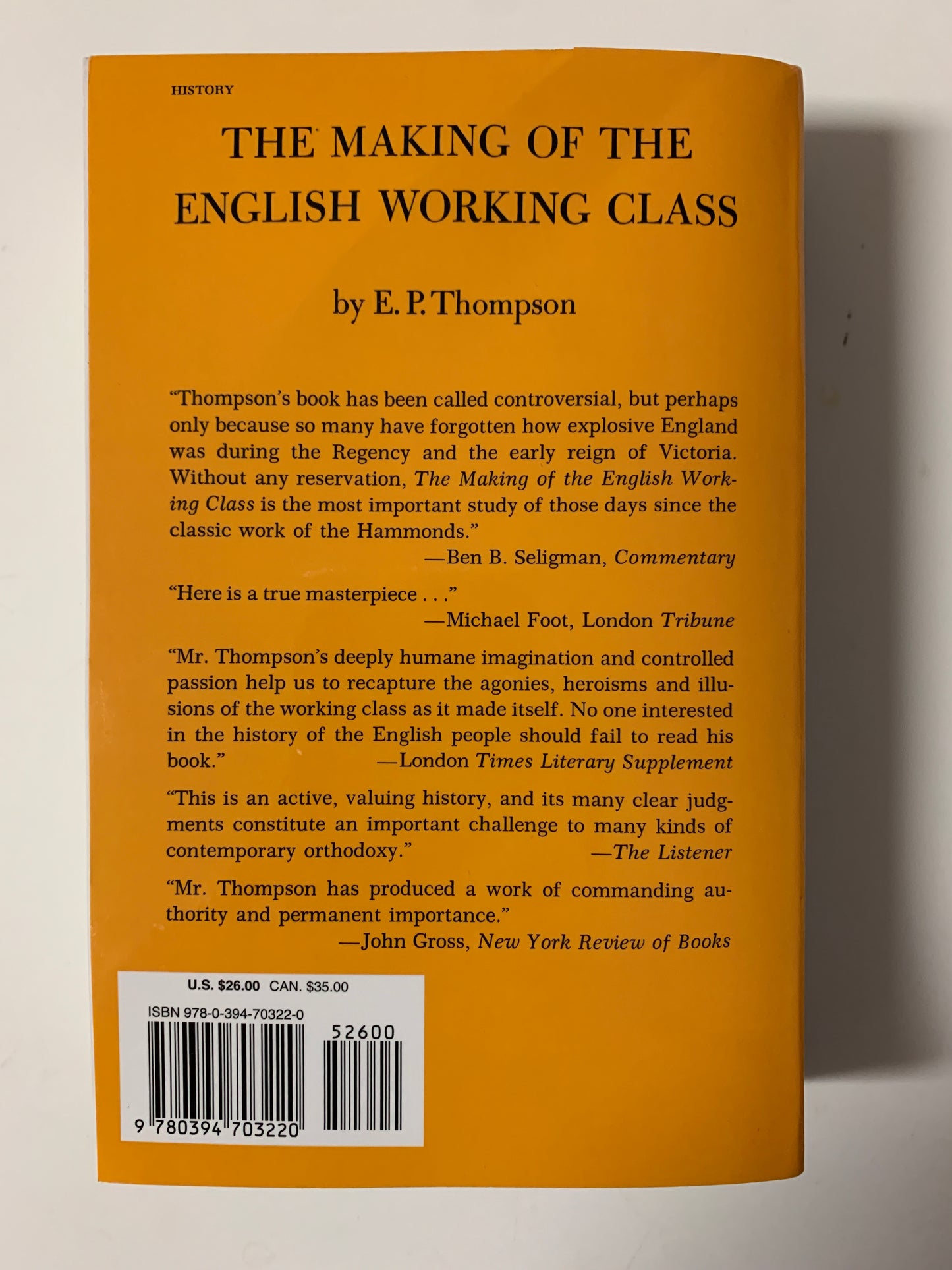 The Making of the English Working Class (New)