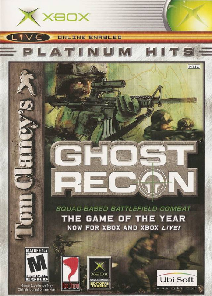 Tom Clancy's Ghost Recon, Platinum Hits Edition, for the Xbox